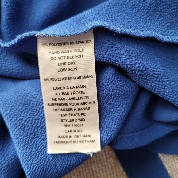 Monteau blue wrap peplum - Picture 7 of 8